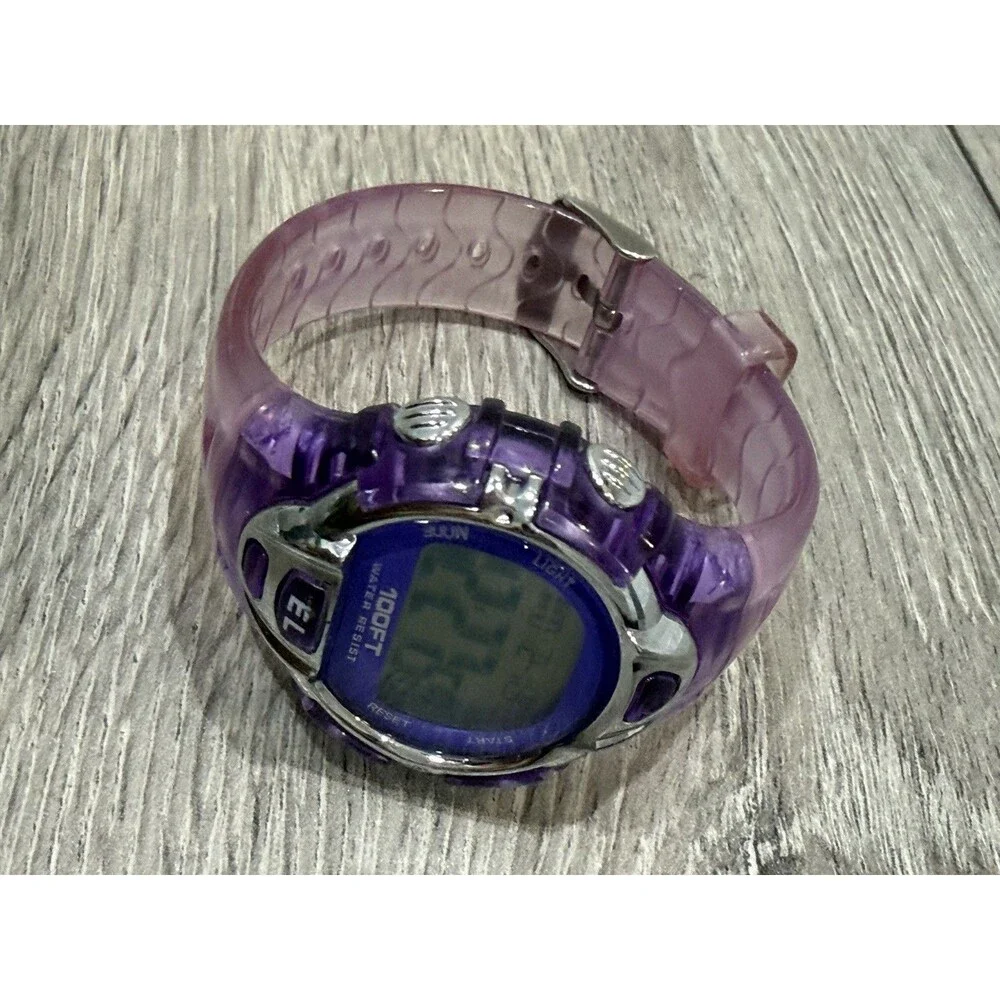 FMD Purple Digital Watch 36.5mm Women’s Girls New Battery